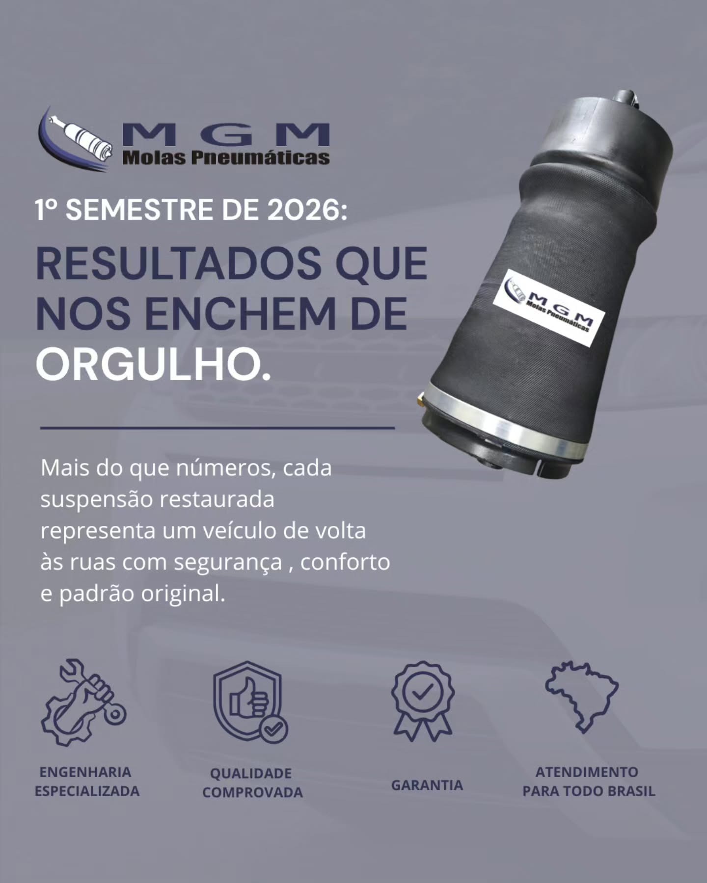 Manutenção de suspensão a ar MGM Molas Pneumáticas
