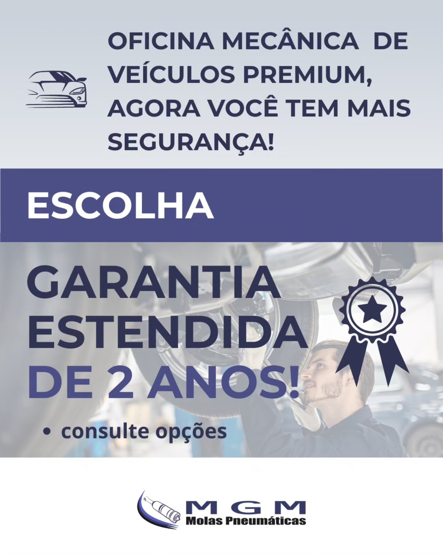 Trabalho de suspensão pneumática da MGM Molas Pneumáticas